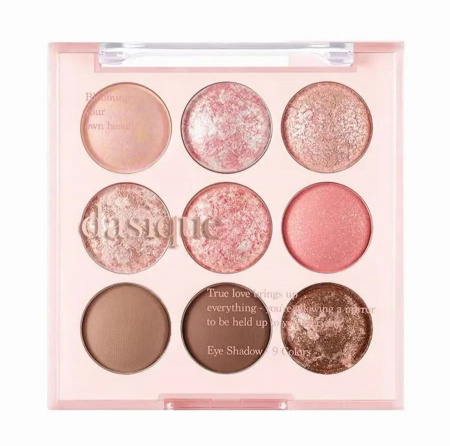 Dasique тени для век компактные 9-цветные Candy berry Shadow Palette 13g №19